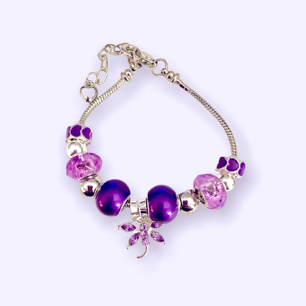 Hand Crafted Beaded Snake Chain Bracelet